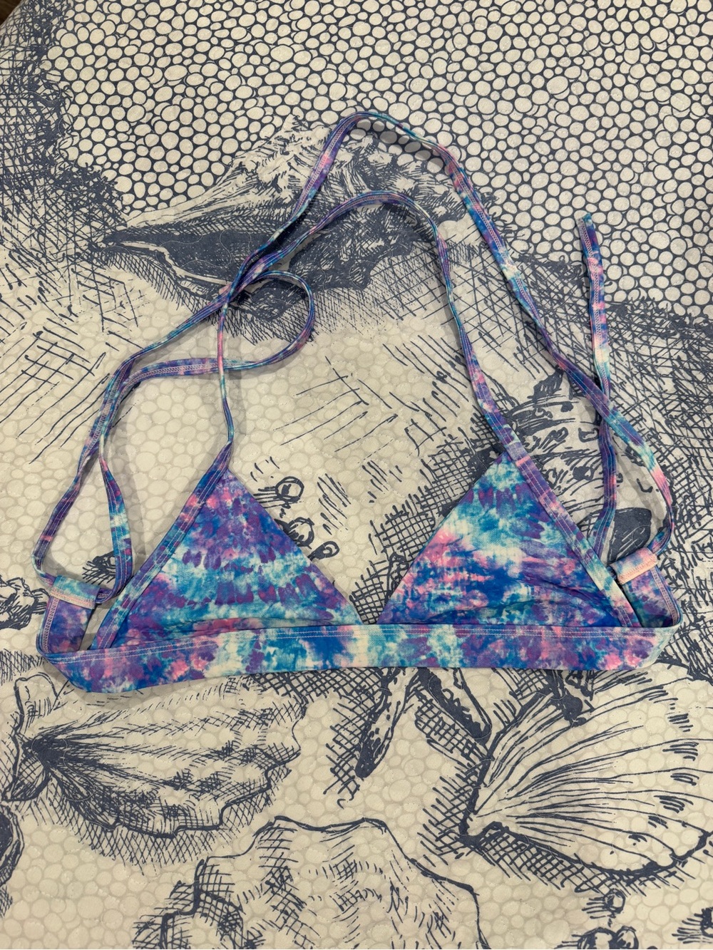 Kulani Kinis Water Baby Tie-Dye Triangle Bikini Top